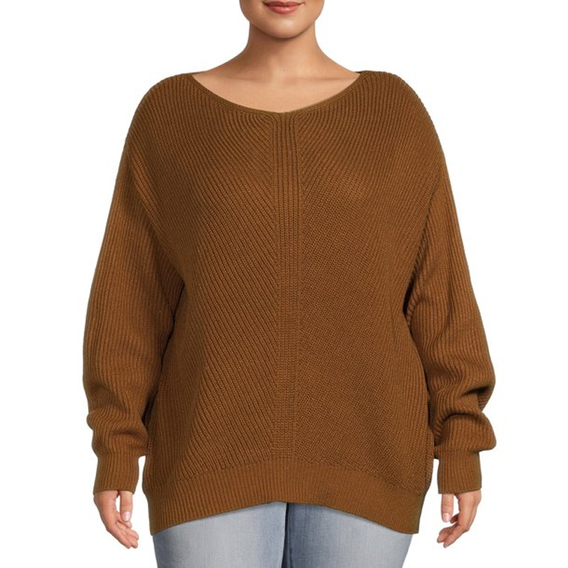 Women's Plus Size Knitting Sweater