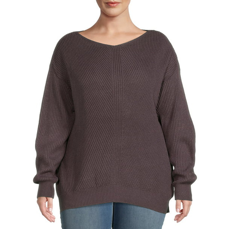 Women's Plus Size Knitting Sweater