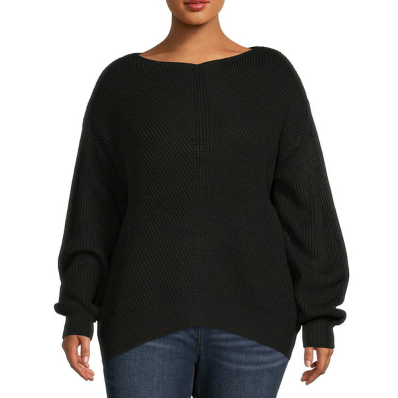 Women's Plus Size Knitting Sweater