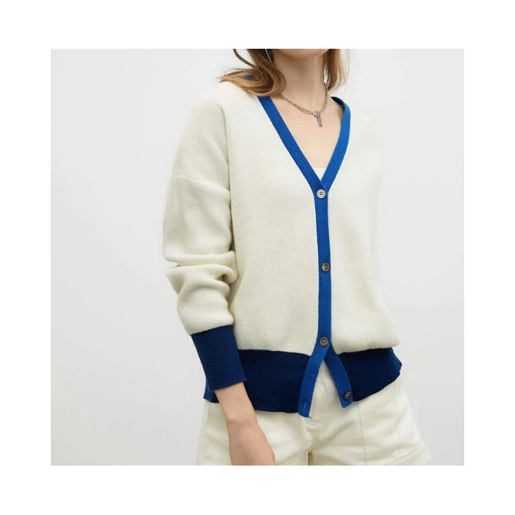 Women's Cardigan V-neck Knitted Sweater