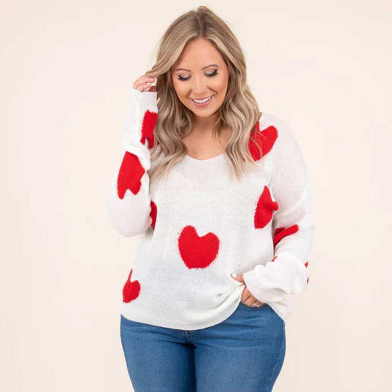 Plus Size Women's V-Neck Sweater