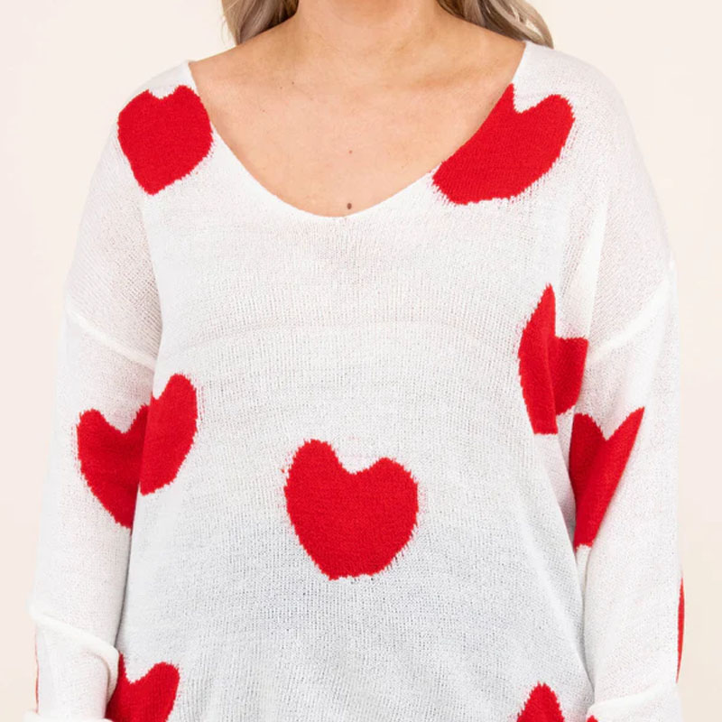 Plus Size Women's V-Neck Sweater