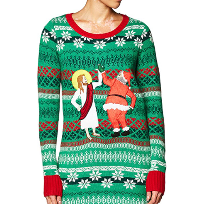 Printed Christmas Women's Pullover Sweater