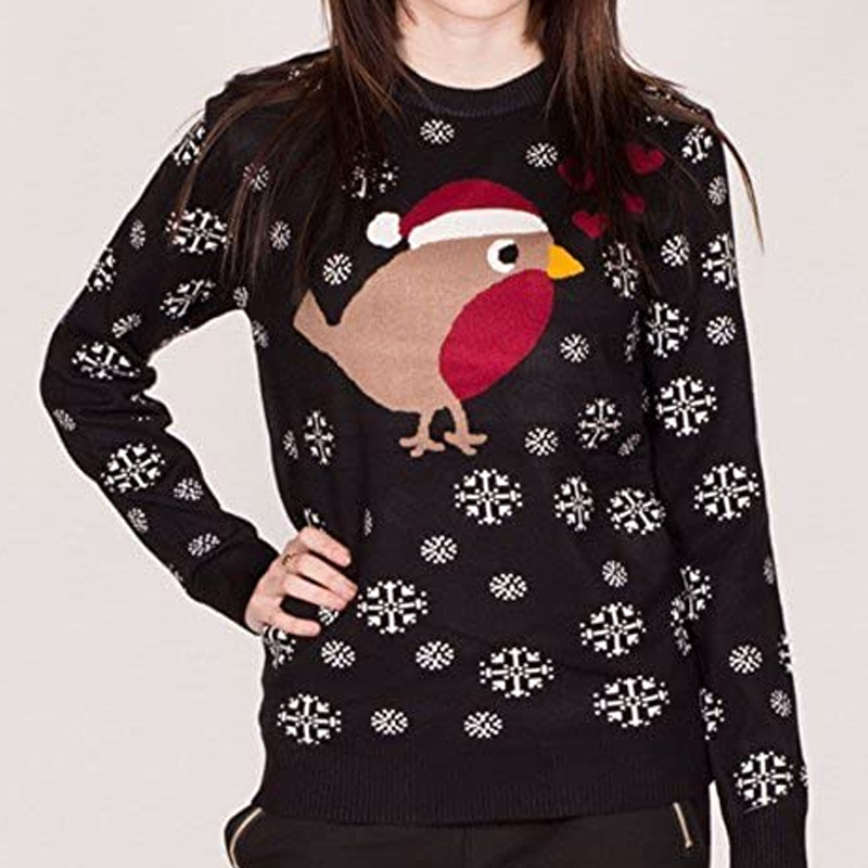 Snowflakes Women's Christmas O-Neck Jumper