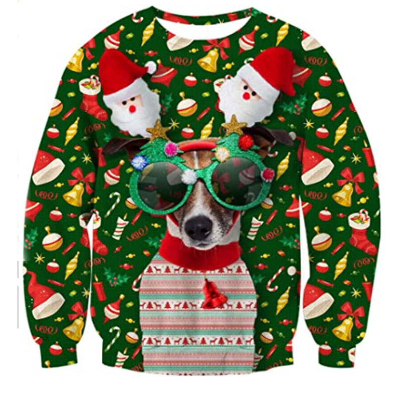 3D Men's Pullover Ugly Christmas Funny Sweatshirt