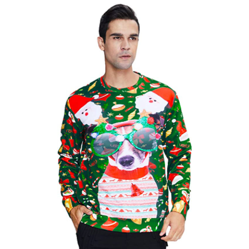 3D Men's Pullover Ugly Christmas Funny Sweatshirt