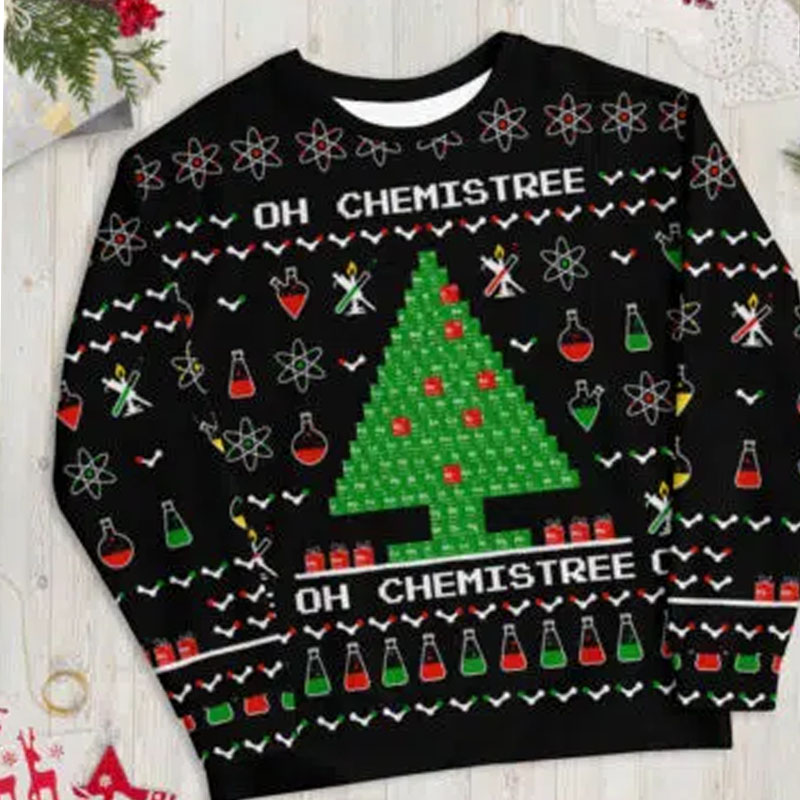 Printed Pullover Ugly Christmas O-Neck Sweatshirts