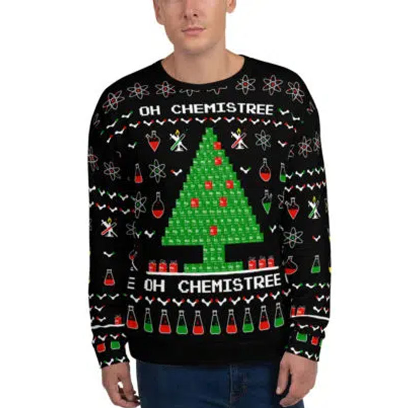 Printed Pullover Ugly Christmas O-Neck Sweatshirts