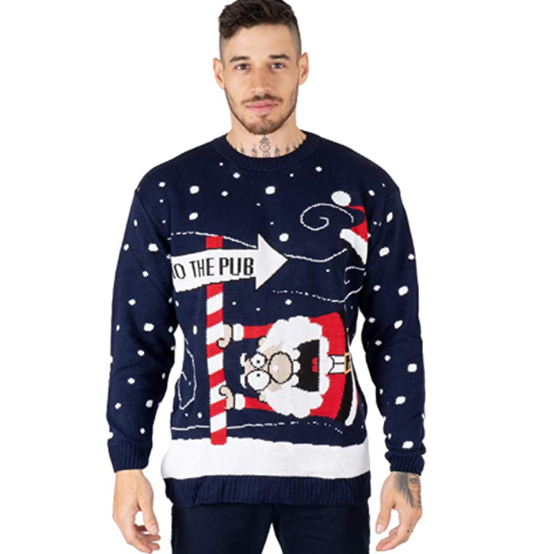 Men's Unisex Jumper Pullover Santa