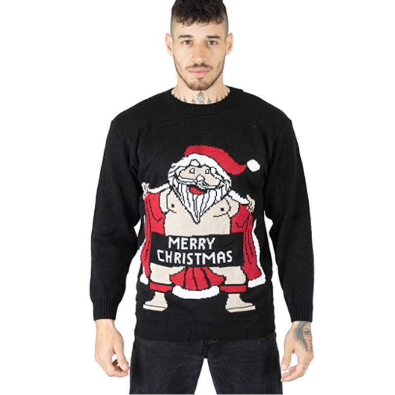 Men's Santa Merry Christmas Jumper Sweater