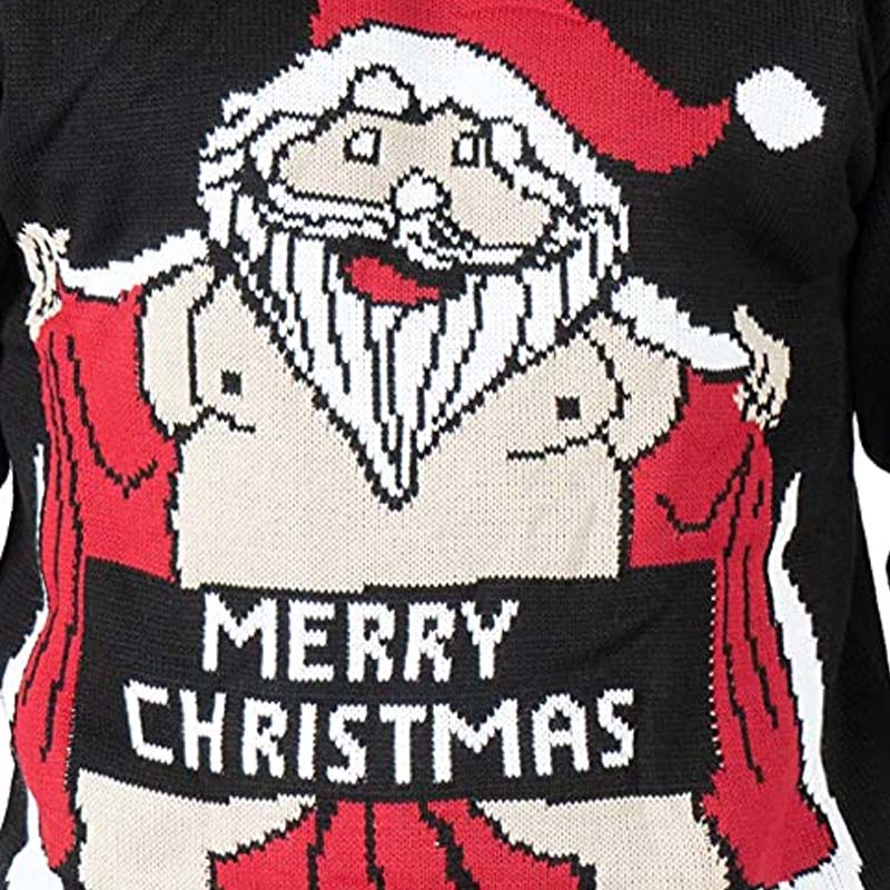 Men's Santa Merry Christmas Jumper Sweater