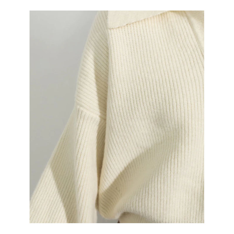 Women's Ivory Turtleneck Sweater