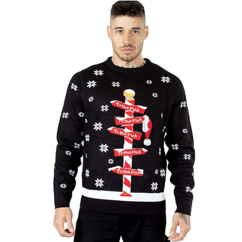 Mens Womens Unisex Knitted Christmas Sweater