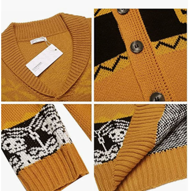 Men's Cardigan Halloween Sweater