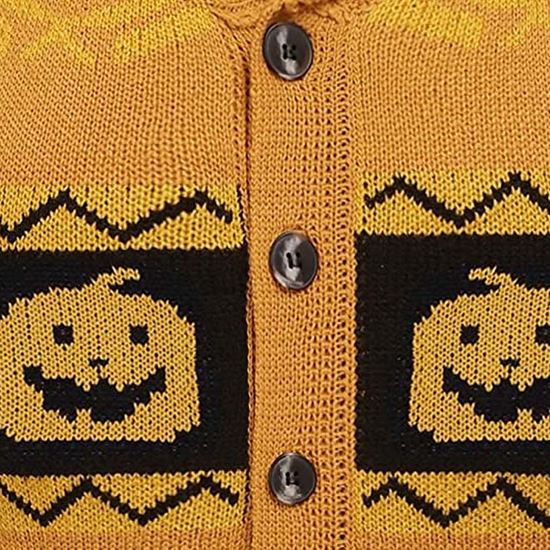 Men's Cardigan Halloween Sweater