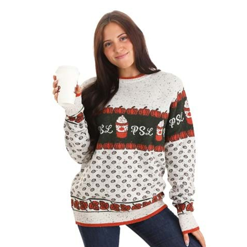 Pumpkin Spice Latte Ugly Sweater for Adults