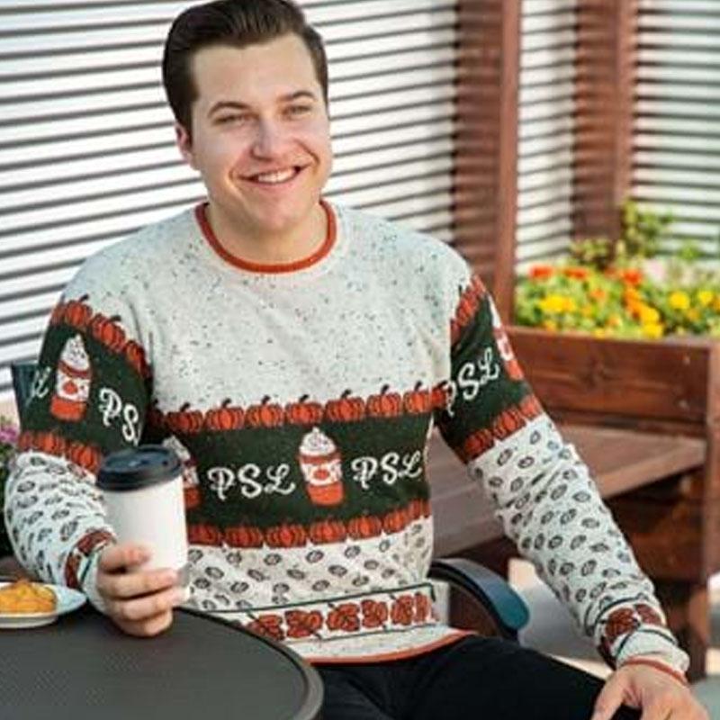 Pumpkin Spice Latte Ugly Sweater for Adults