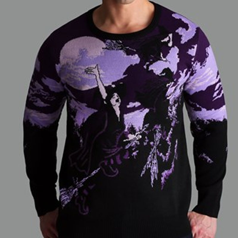 Moonlight Ride Ugly Halloween Sweater