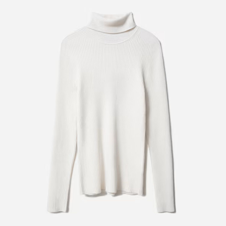 Italian Women Merino Rib Turtleneck