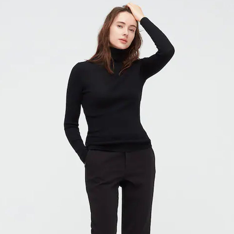 Extra Fine Merino Ribbed TurtleNeck Jumper