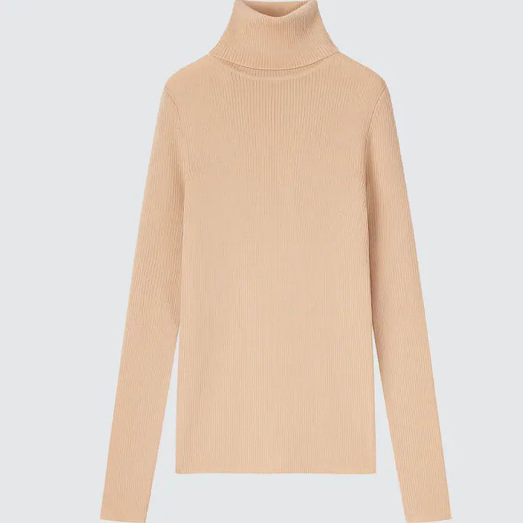 Extra Fine Merino Ribbed TurtleNeck Jumper