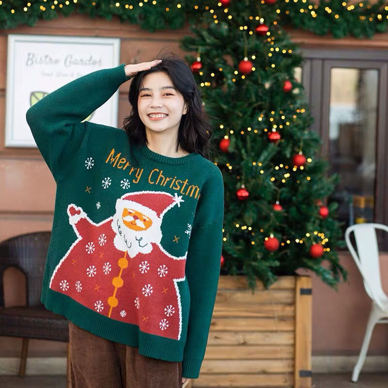 Couples Christmas Sweater Casual Knit Jumper