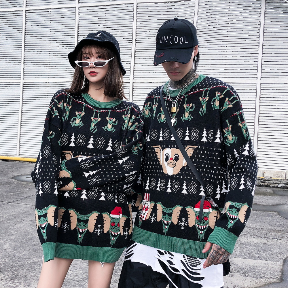 Christmas Goofy Couple's Sweater Knit Jumper