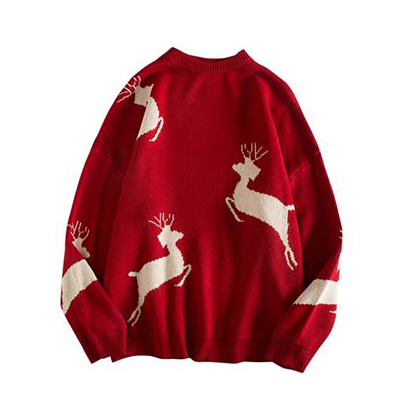 Lovers Christmas Loose Casual Knit Sweater