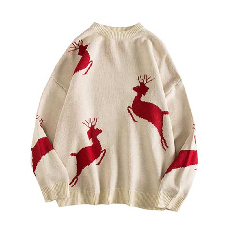 Lovers Christmas Loose Casual Knit Sweater