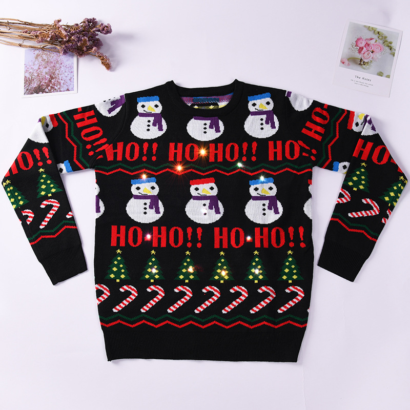 Custom Sweater LED Lights Christmas Pullover