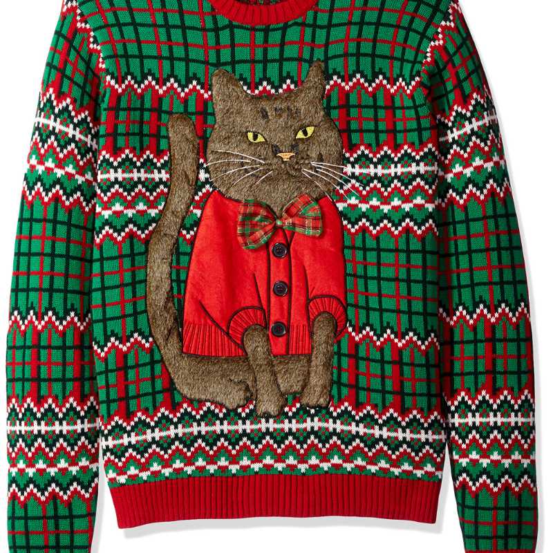 Christmas Men Jacquard Sweater Warm Knit