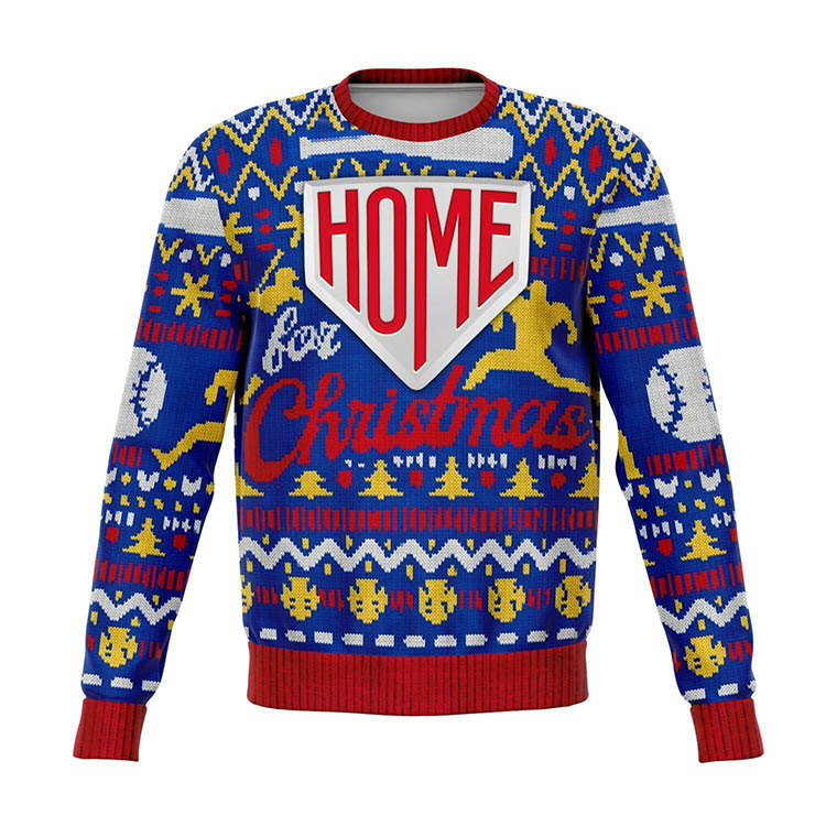 Baseball Jacquard Knitted Christmas Jumper