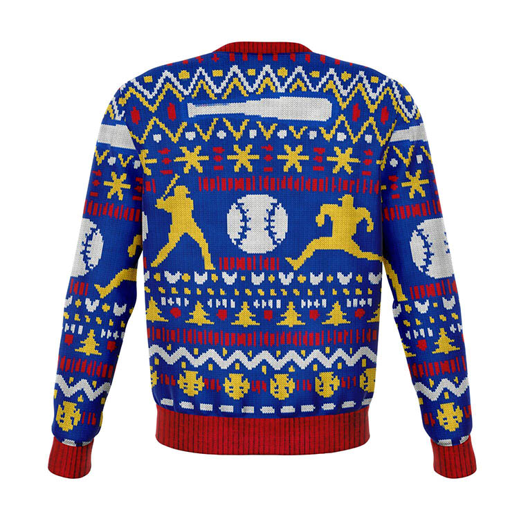 Baseball Jacquard Knitted Christmas Jumper