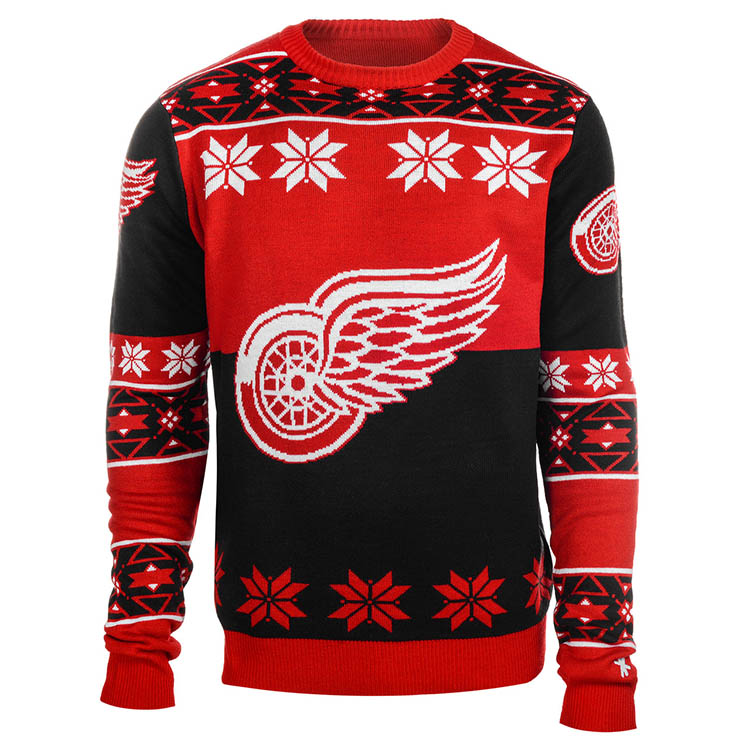 Hockey Men's Jacquard Knitted Xmas Pullover