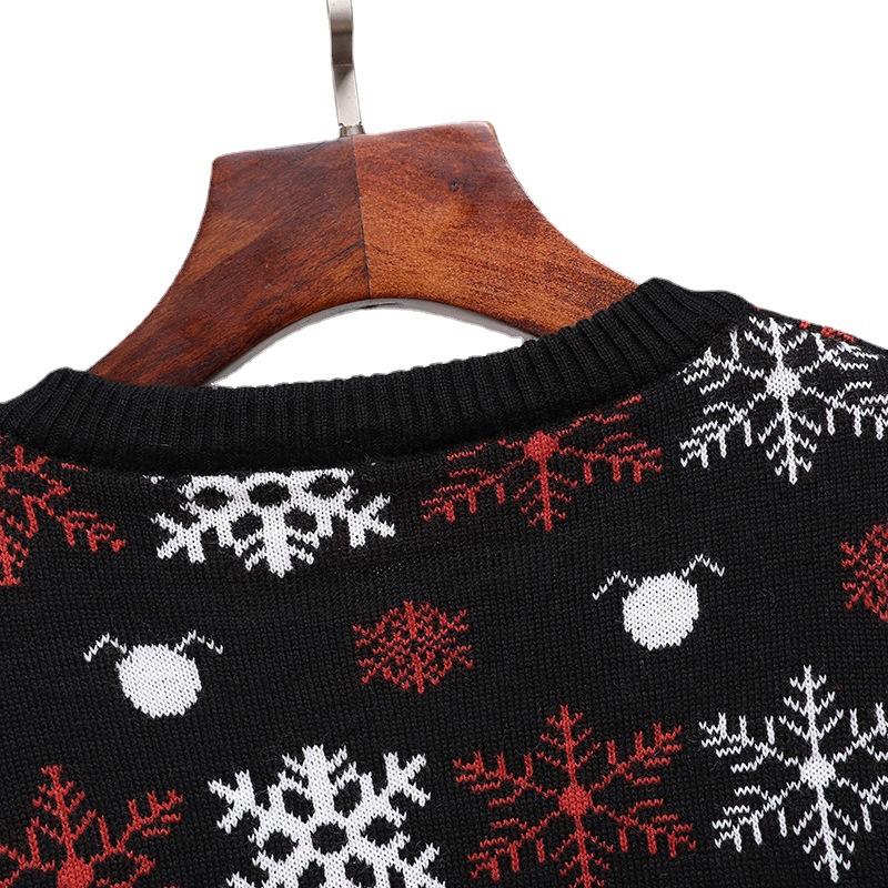 Christmas Jacquard Sweater Vintage Knitwear