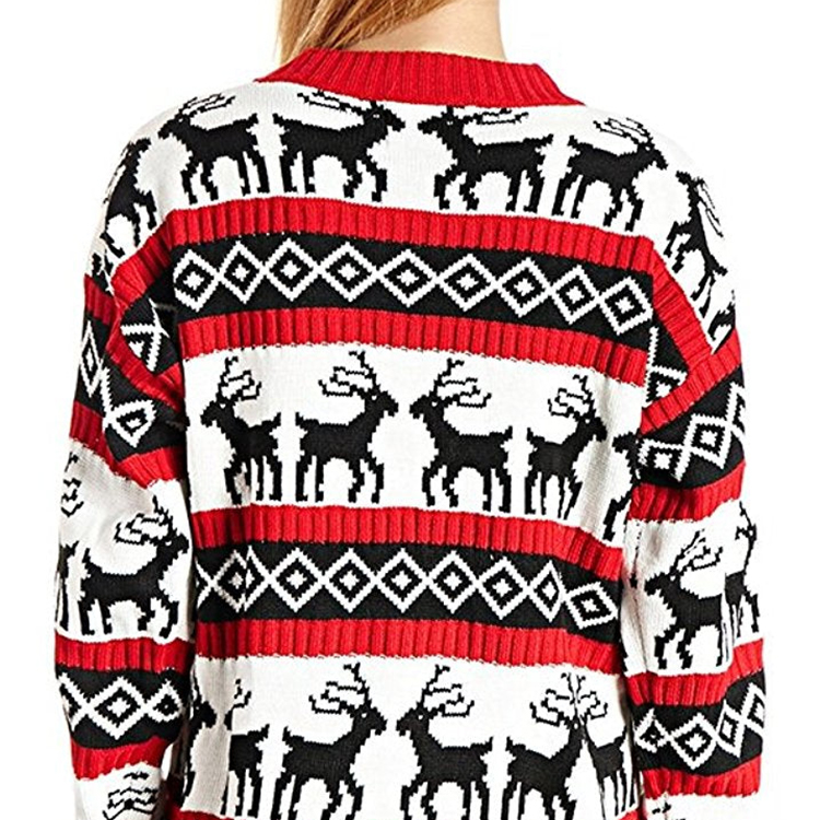 Christmas Oversized Reindeer Womens Coat