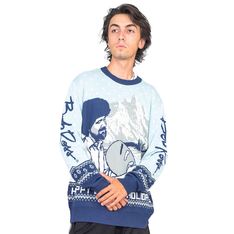 Happy Little Holidays Jacquard Crewneck Mens Sweater