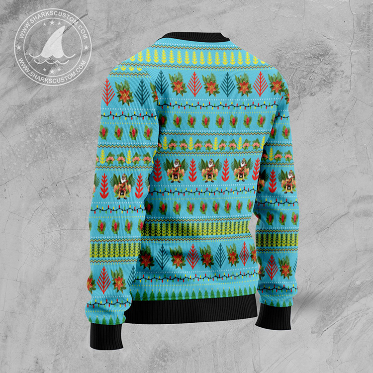 Hawaiian Santa Claus Ugly Christmas Sweater