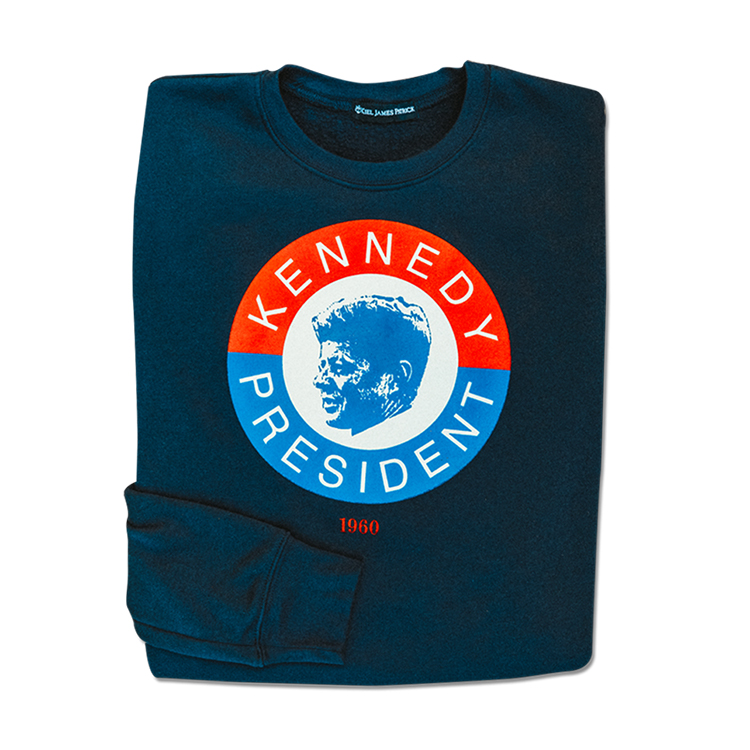 White And Black Kennedy For President Sweatshirt