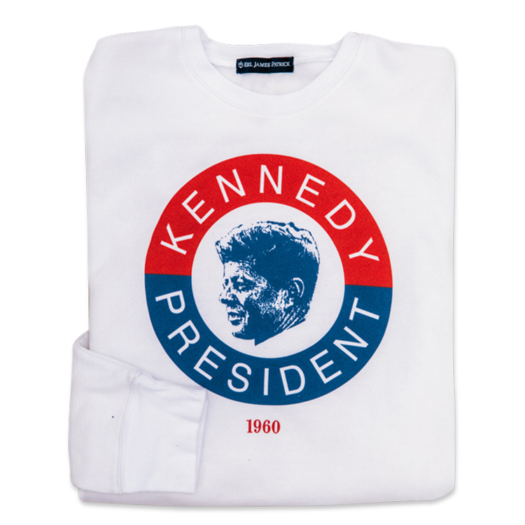 White And Black Kennedy For President Sweatshirt