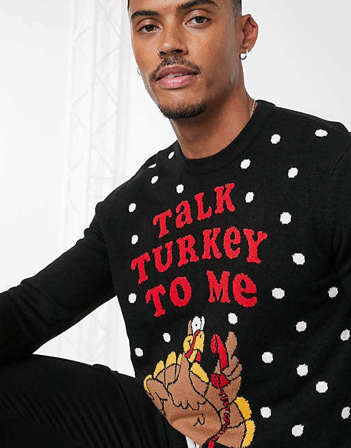 Factory Customized Loose Men Thanksgiving Pullover Sweater