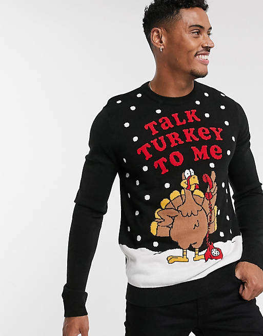 Factory Customized Loose Men Thanksgiving Pullover Sweater