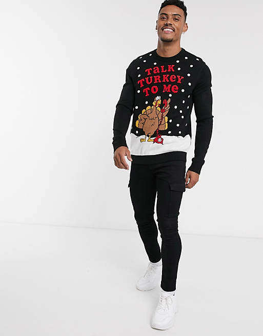 Factory Customized Loose Men Thanksgiving Pullover Sweater