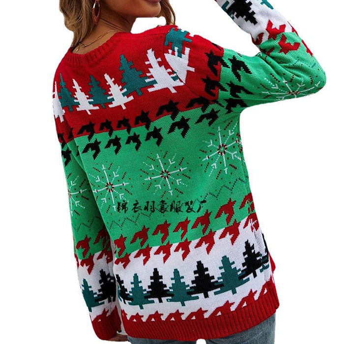 Snowflakes Xmas Knitted Sweater