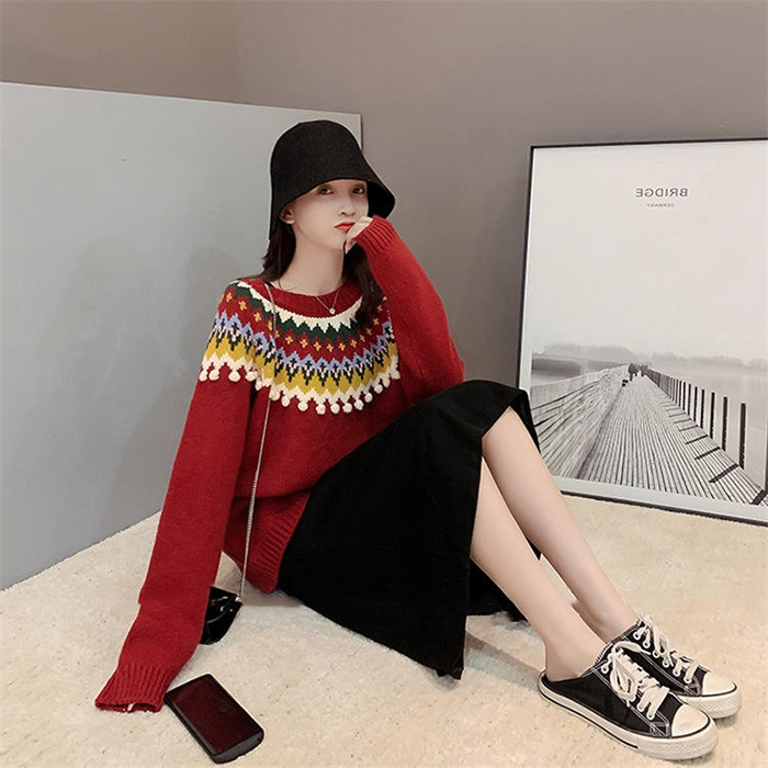 Thickened Knitted Sweater Loose