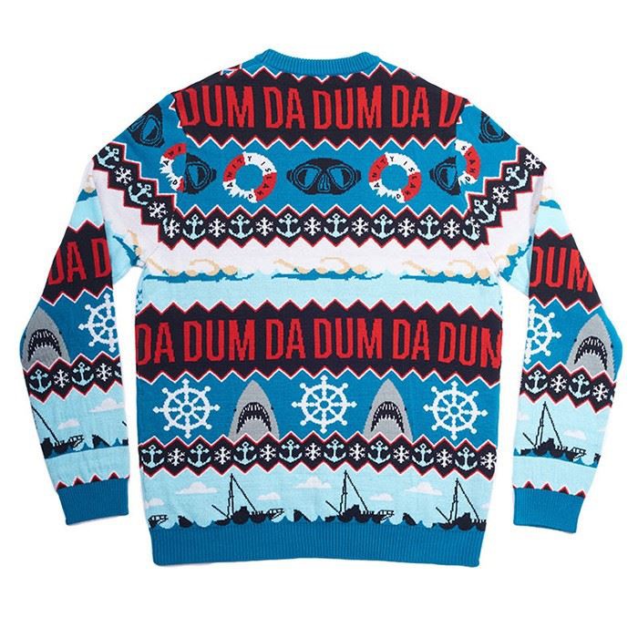 Funny Shark Pattern Xmas Jumpers