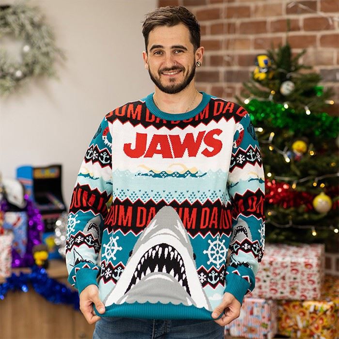 Funny Shark Pattern Xmas Jumpers