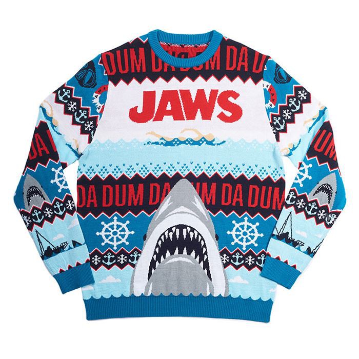 Funny Shark Pattern Xmas Jumpers