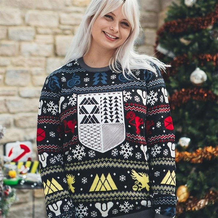 Black Ugly Knitted Christmas Sweater