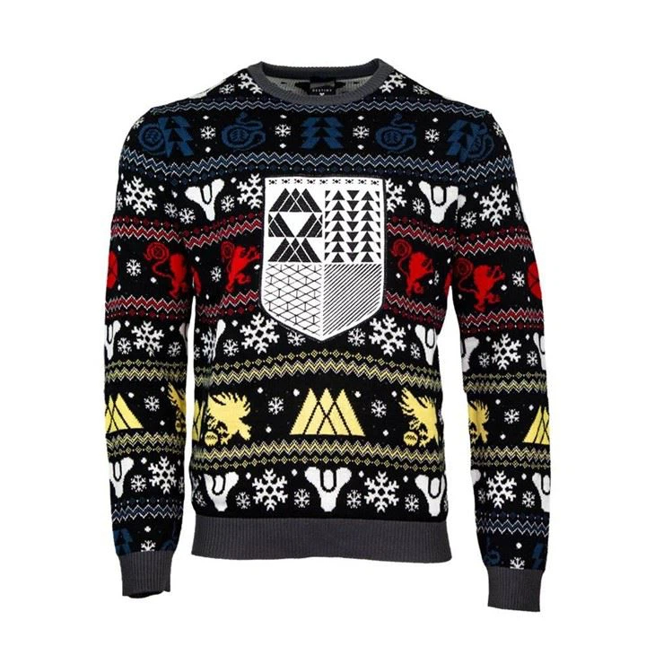 Black Ugly Knitted Christmas Sweater